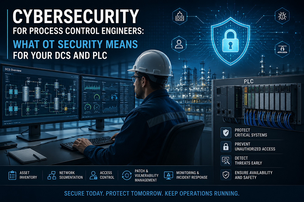 Cybersecurity for Process Control Engineers: What OT Security Means for Your DCS and PLC